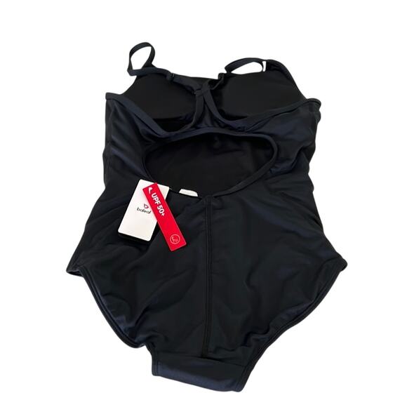 Baleaf Black Training Swimsuit Woman Size 32 Fly Back Adjustable Straps - Picture 2 of 12